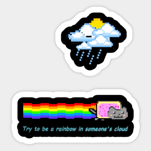 rainbow delivery Sticker